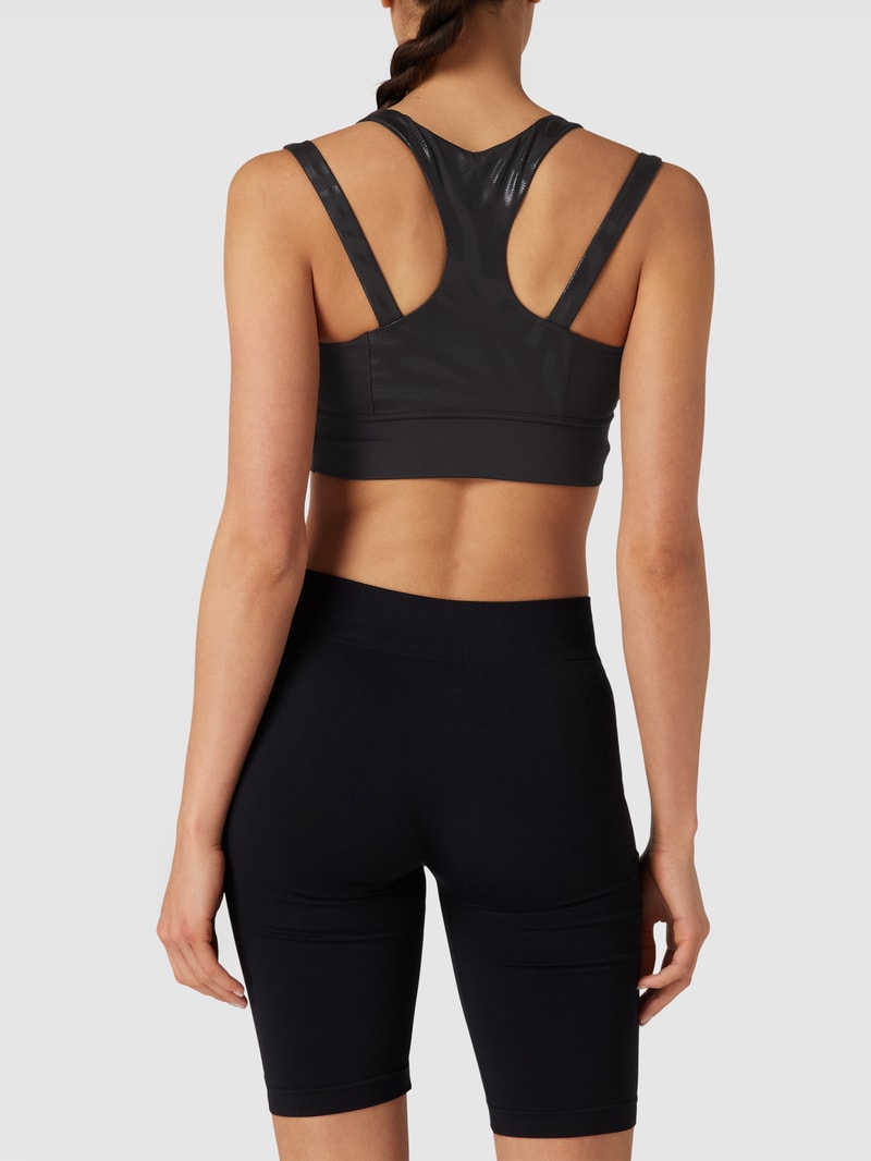 Bustier mit Cut Outs Modell 'Concept Mid Impact Bra' in schwarz