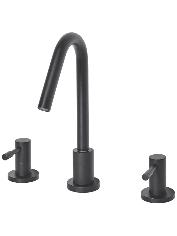 Beliani Wasserhähne KALAMBO in Schwarz - (W) 5.5 x (H) 27 x (L) 13 cm günstig kaufen onesize