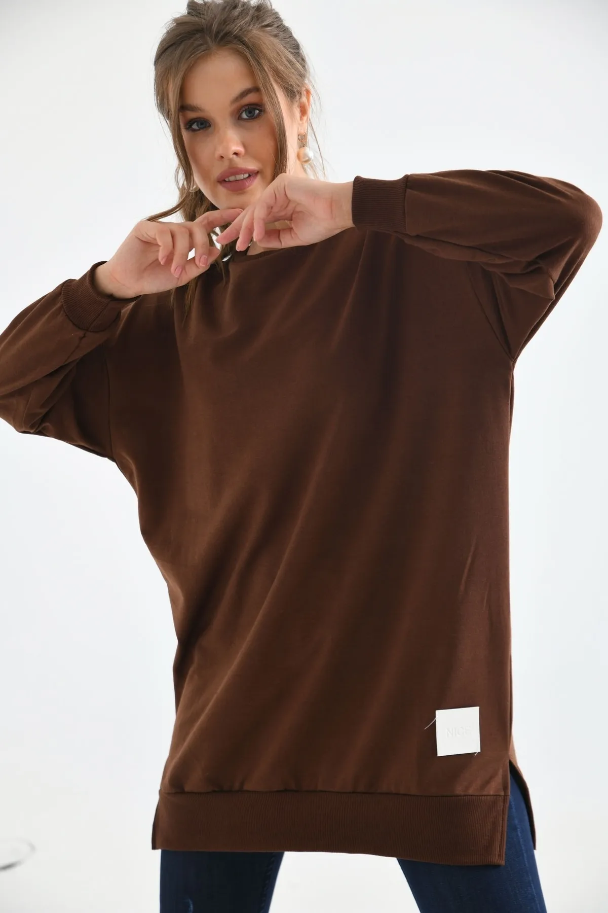 VOLT CLOTHİNG  Tuniken - Braun - Relaxed Fit