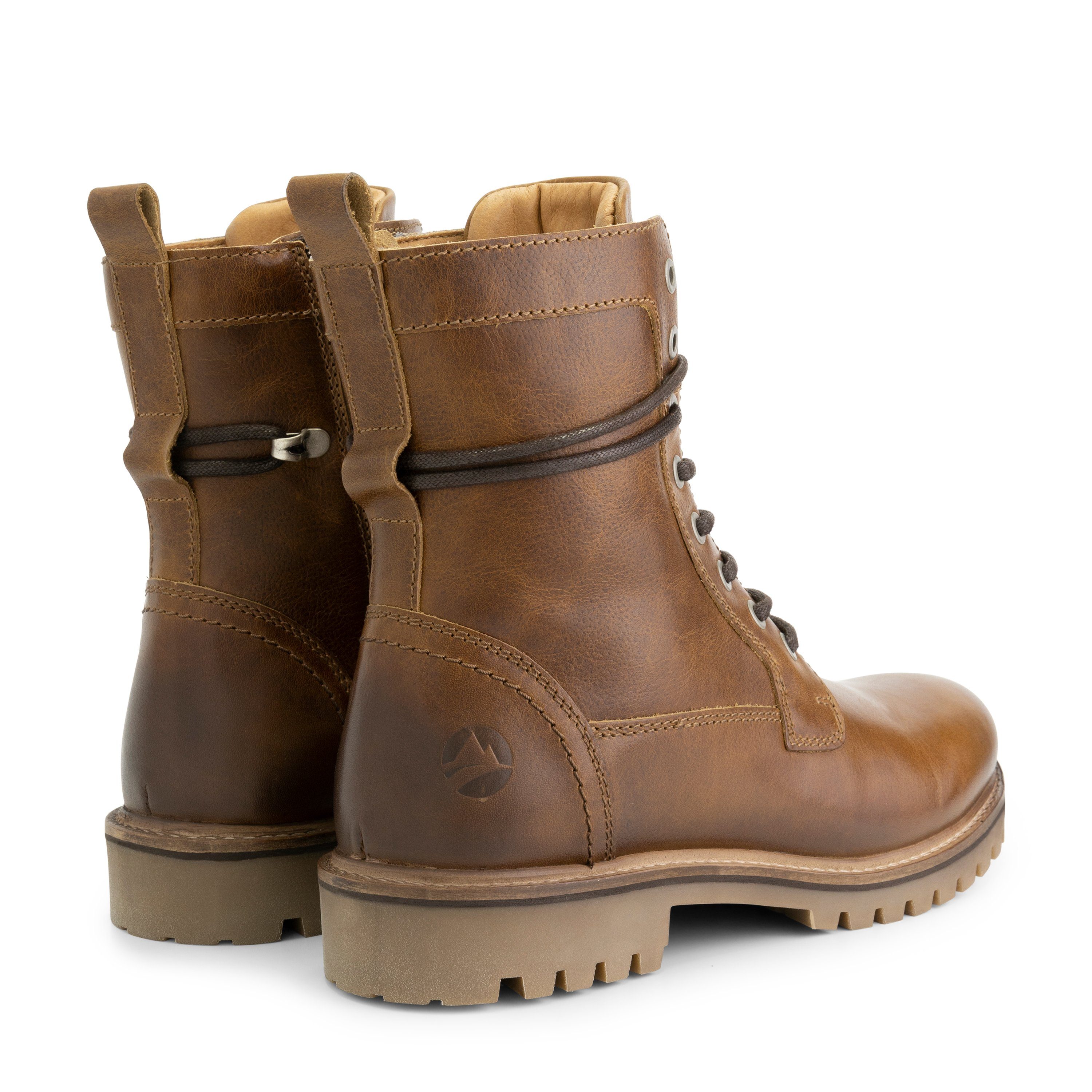 Travelin' Kvosted Men Schnürschuh (Schnürsenkel und Reißverschluss) echtes leder