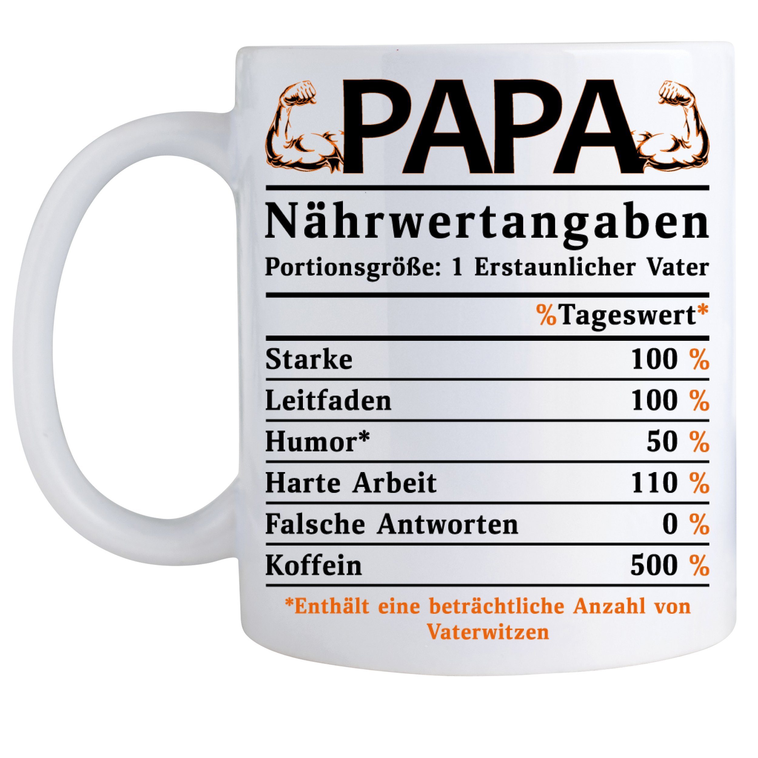 Giftandprint Tasse für Vater- Papa Tasse als Geschenk zum Vatertag Weihnachtsgeschenke, Mikrowellengeeignet, Spülmaschinenfest, Keramik, 325 ML