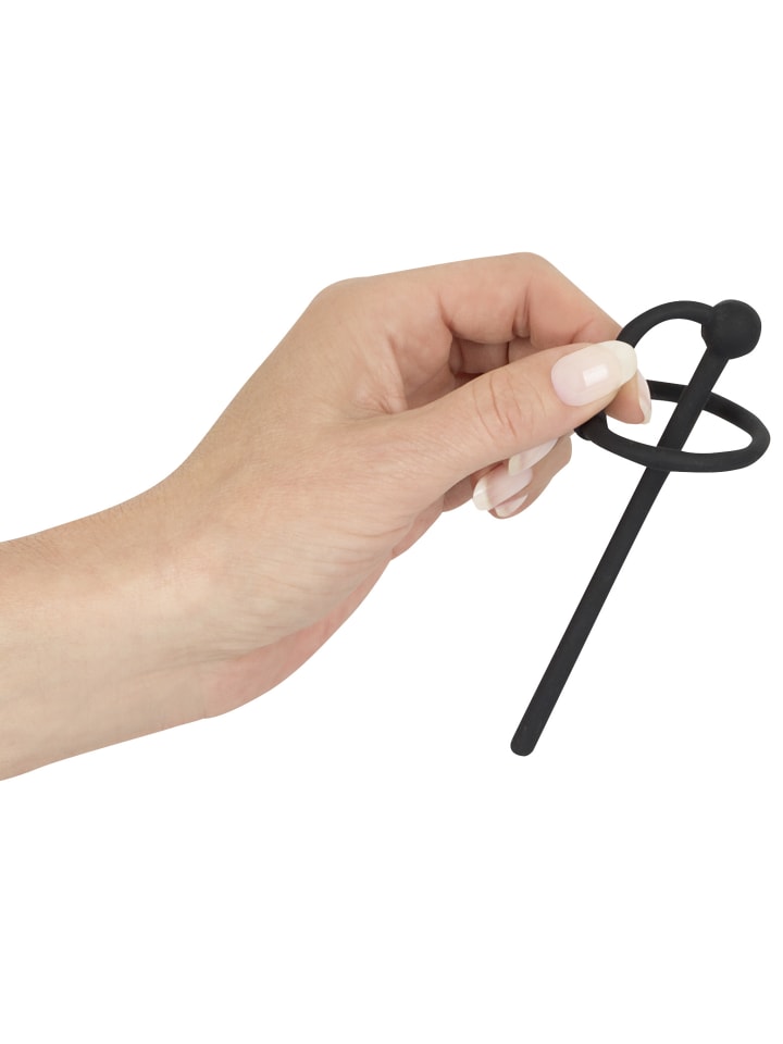 Penisplug Dilator Piss Play With Glans Ring - Hollow Ø 35mm in schwarz günstig kaufen 12