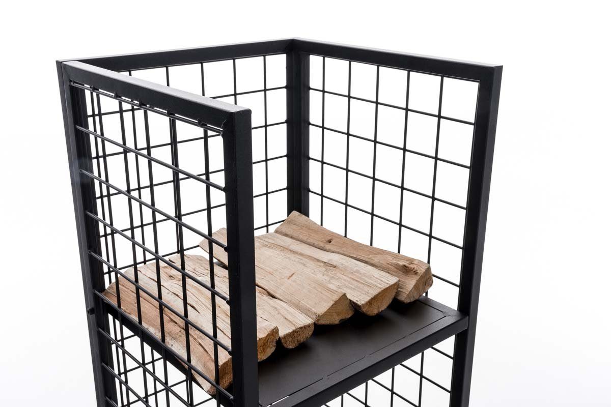 CLP Kaminholzregal Forrest, BxTxH:40x40x120 cm, Metall, schwarz