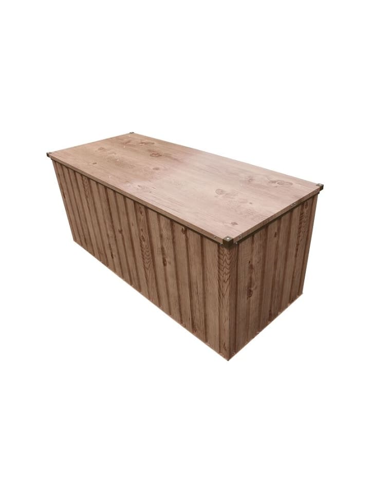 VCM  Metall Garten Gerätebox Kiste Kissenbox 770 L in Braun günstig kaufen onesize