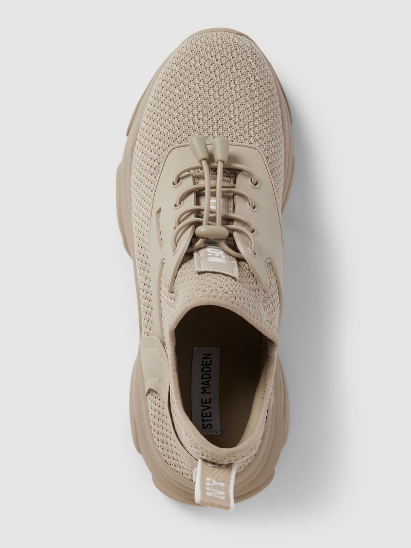 Sneaker mit Label-Patch Modell 'MATCH' in kitt