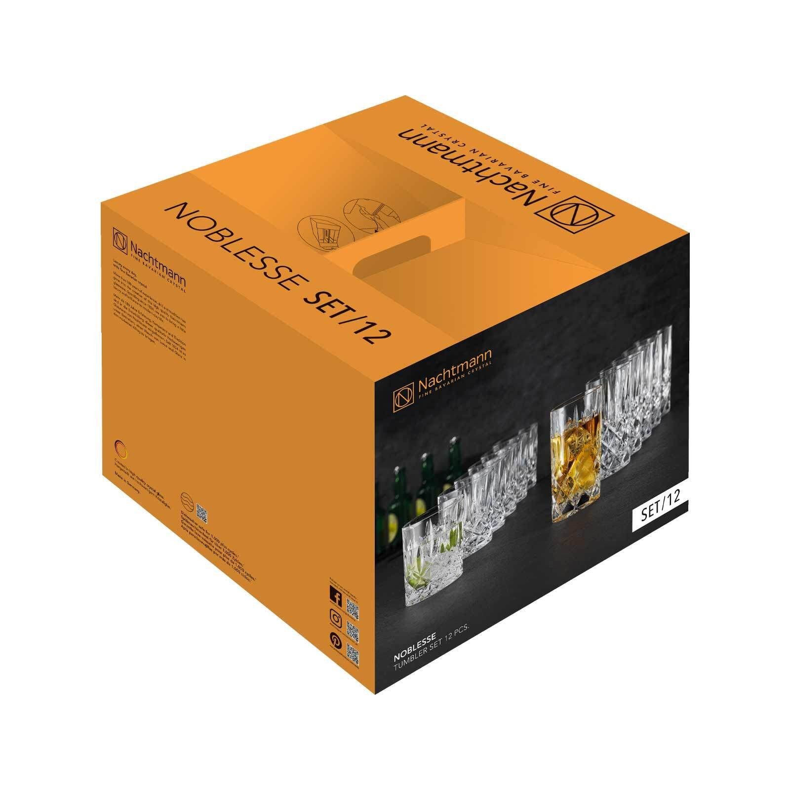 Nachtmann Gläser-Set Noblesse Longdrink & Becher Set 12er Set, Glas