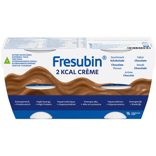 FRESUBIN 2 kcal Creme Schokolade im Becher  4X125 g  Flüssigkeit