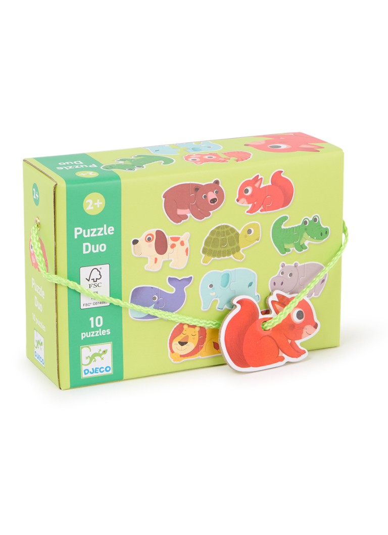 Puzzle Djeco Animals Duo 10 x 2 piese