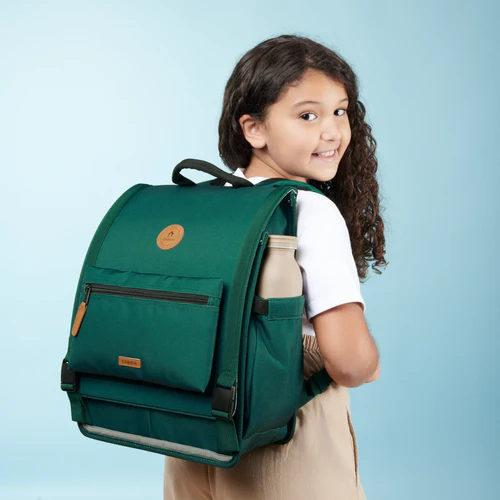 Discover Large Glencoe Dark Green Schoolbag