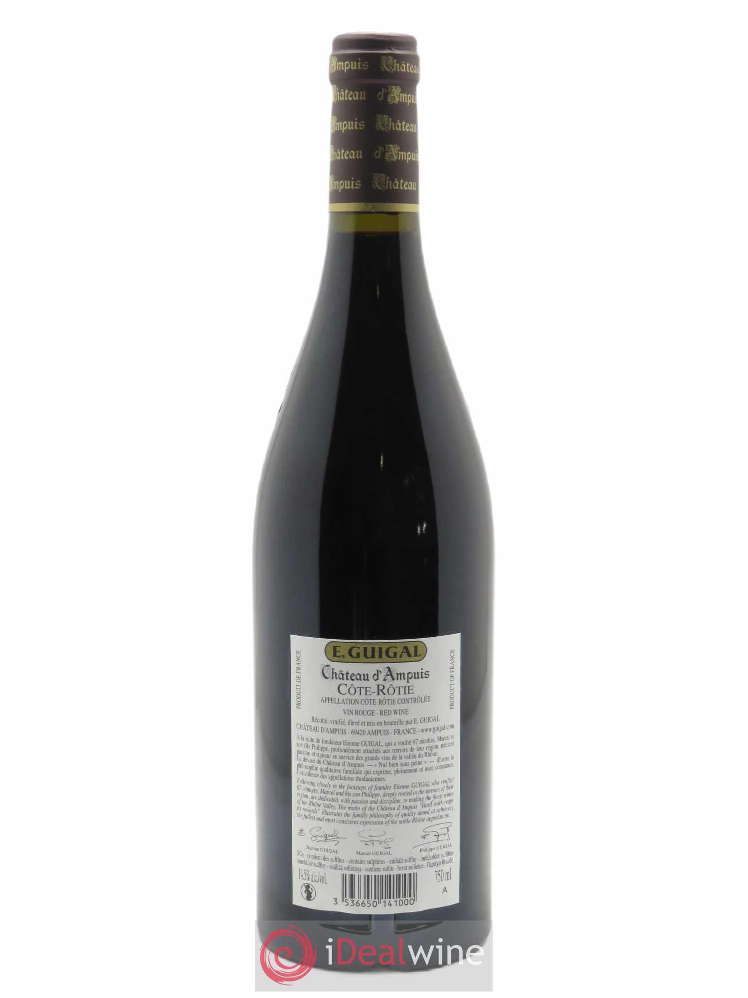 Côte-Rôtie Château d'Ampuis Guigal  2018 - Lot de 1 Bouteille