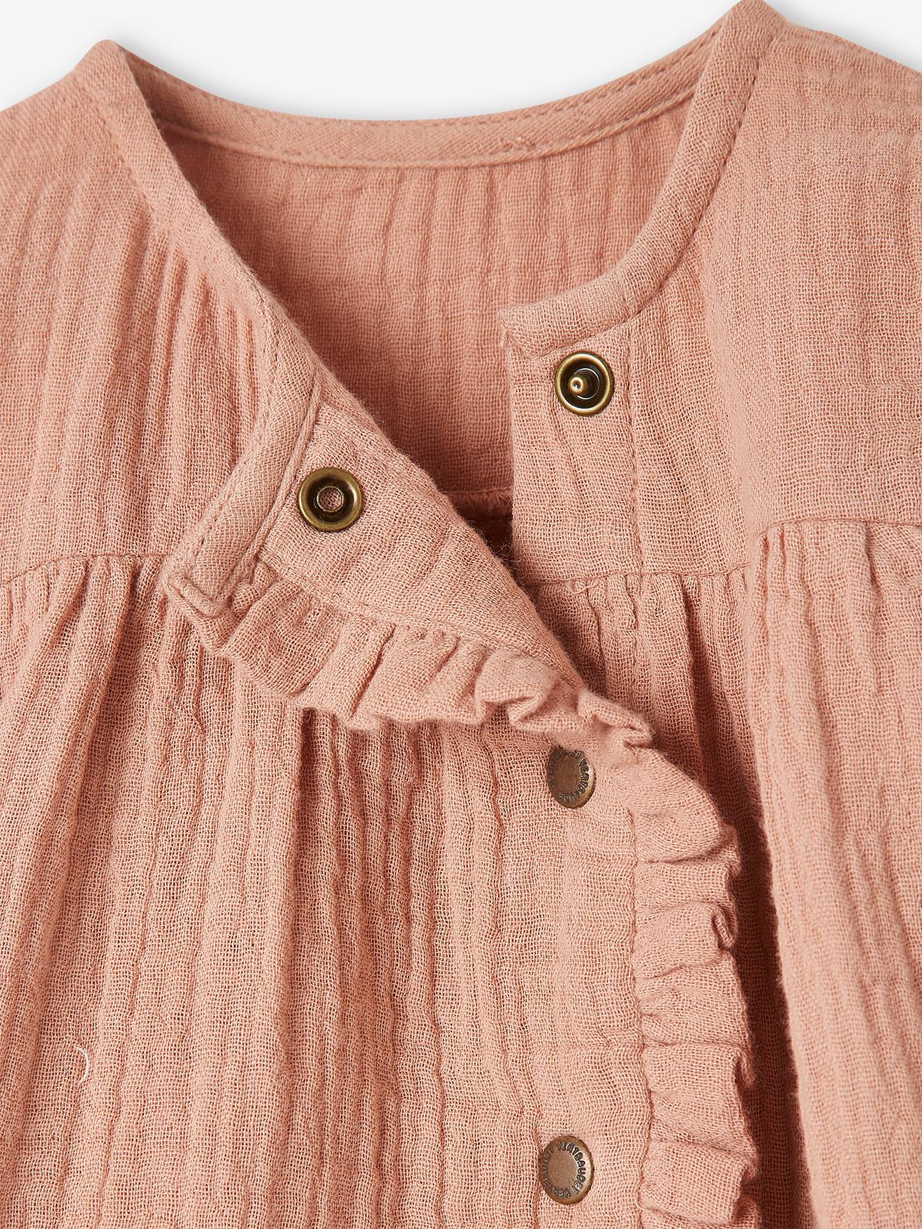 Vertbaudet Mädchen Baby-Set: Kleid & Slip - altrosa