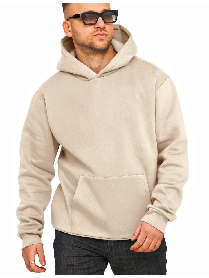 DAILY COTTON Kapuzenpullover - DCTALGAR Oversize Hoodie Sweatshirt in Taupe Light günstig kaufen
