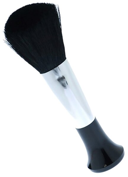 Fantasia Stand-Puderpinsel, Schwarz/ Silber, Naturhaar, Höhe 15 cm, Ø 3 cm Puderpinsel