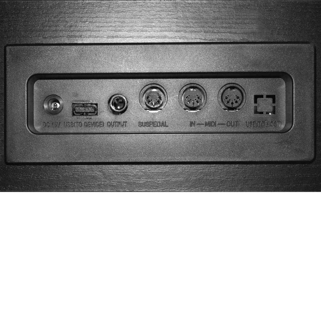 vidaXL Digitalpiano Elektro Klavier Digital E-Piano mit 88 Tasten & Notenablage, (88 tlg)