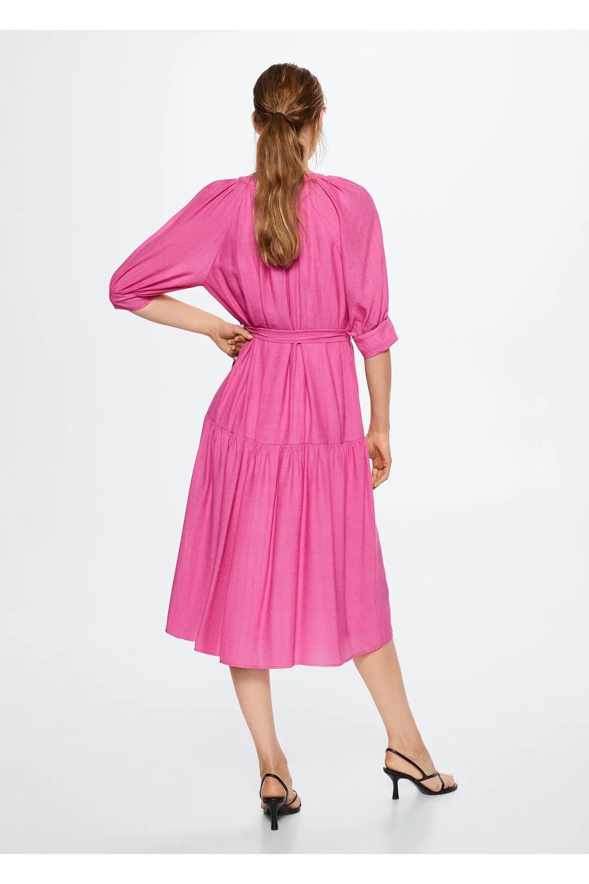 MANGO  Fuchsia Damenkleid 37065818