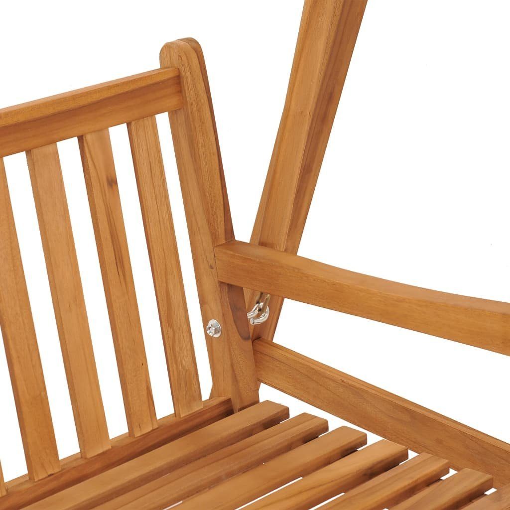 vidaXL Hollywoodschaukel Hollywoodschaukel 170 cm Massivholz Teak, 1 tlg.
