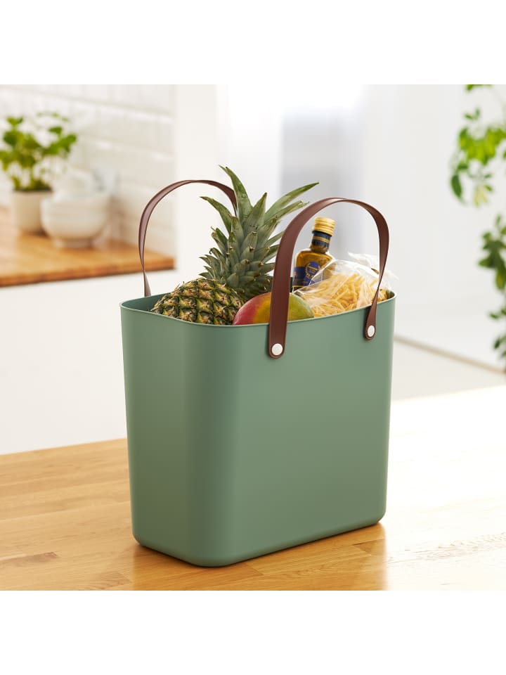 Rotho Albula 2er-Set Einkaufskörbe Taschen 25l in Mistelgrün günstig kaufen onesize