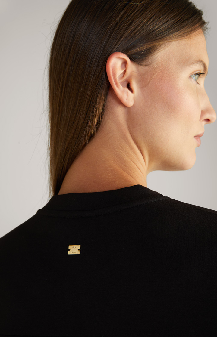 Sweat-Kleid in Schwarz