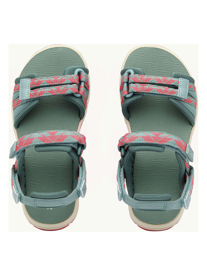 Jack Wolfskin Sandalen in Dunkelgrün/Pink günstig kaufen