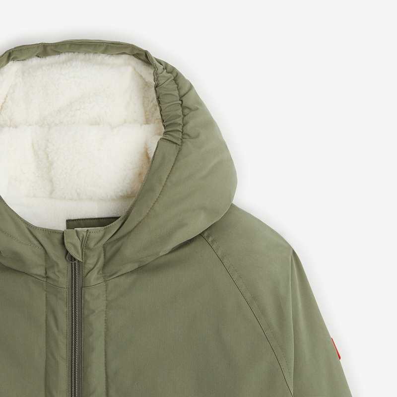 Parka fille fourrée kaki vert Catimini