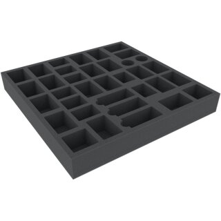 Feldherr 345 mm x 345 mm x 45 mm Schaumstoffeinlage für Brettspiele - 35 Fächer