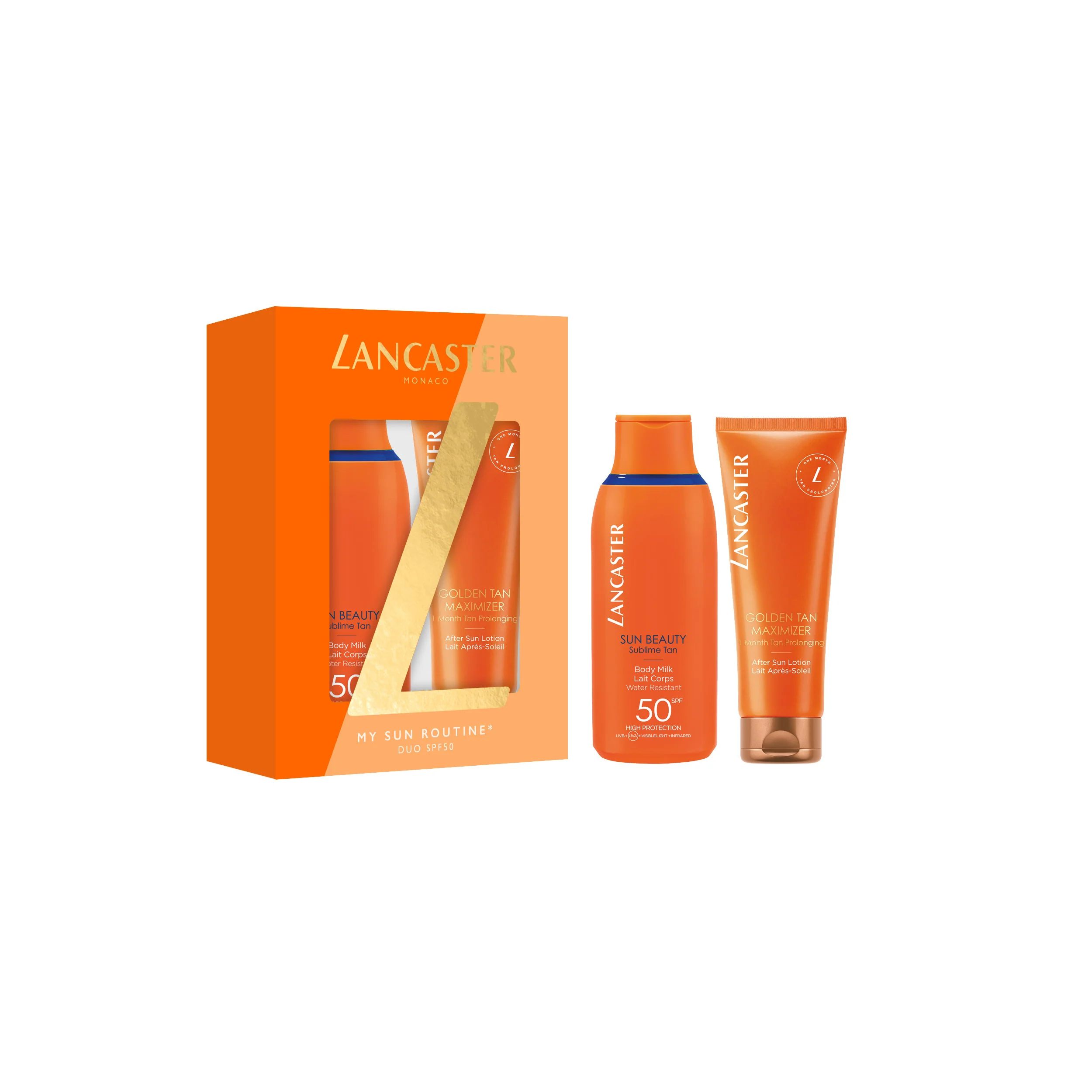 Sun Beauty My Sun Duo SPF 50 - aurinkosuoja, aurinkosuoja, korkeasuojainen vartalovoide, vartalovoide auringonoton jälkeen, kasvovoide auringonoton jälkeen