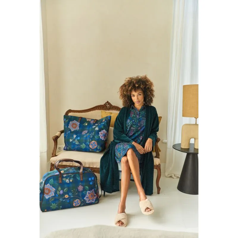 Pip Studio Tovy Weekend Bag Medium Flores Felices - Dark Blue