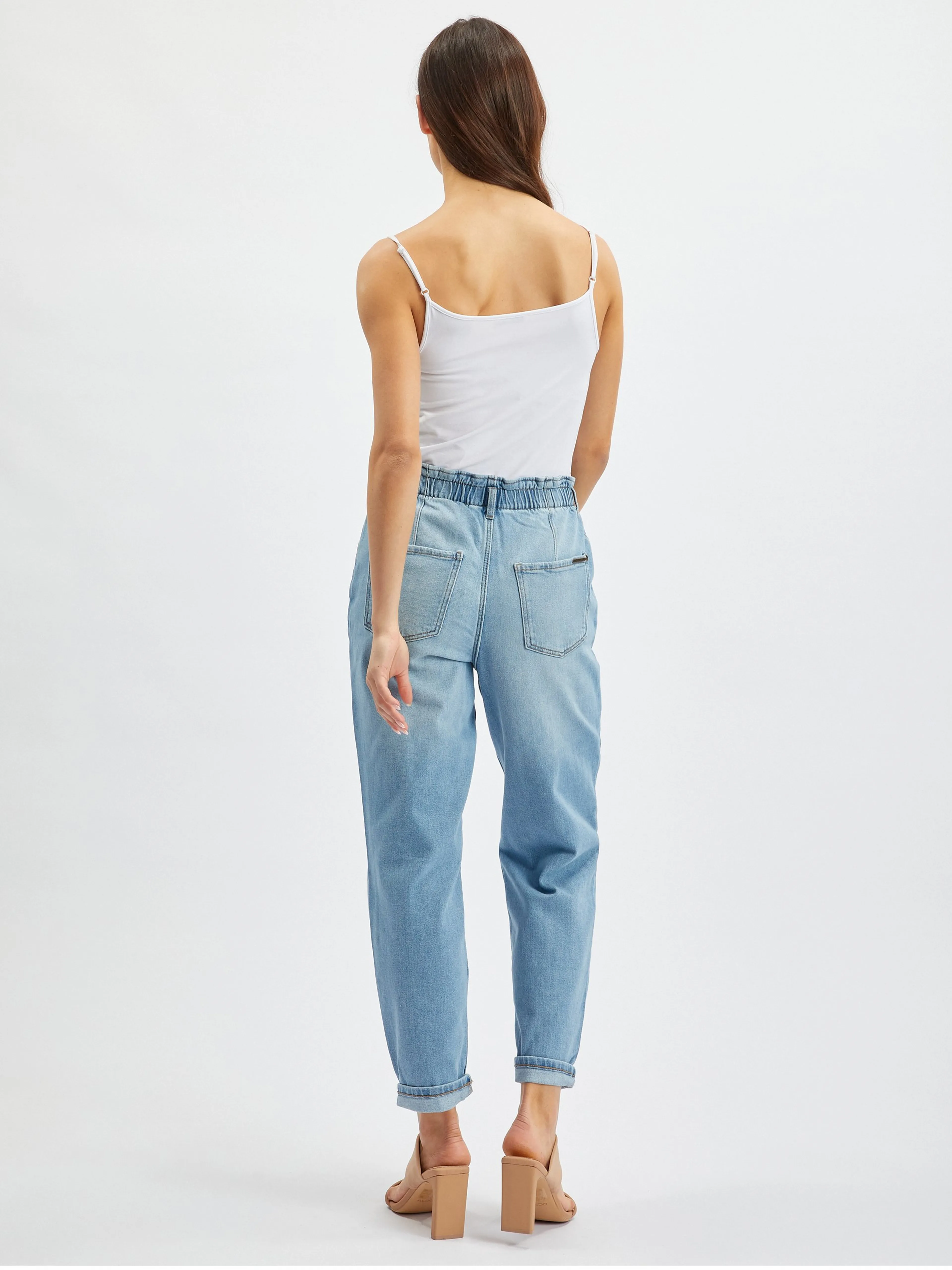 Hellblaue Damen-Boyfriend-Jeans ORSAY