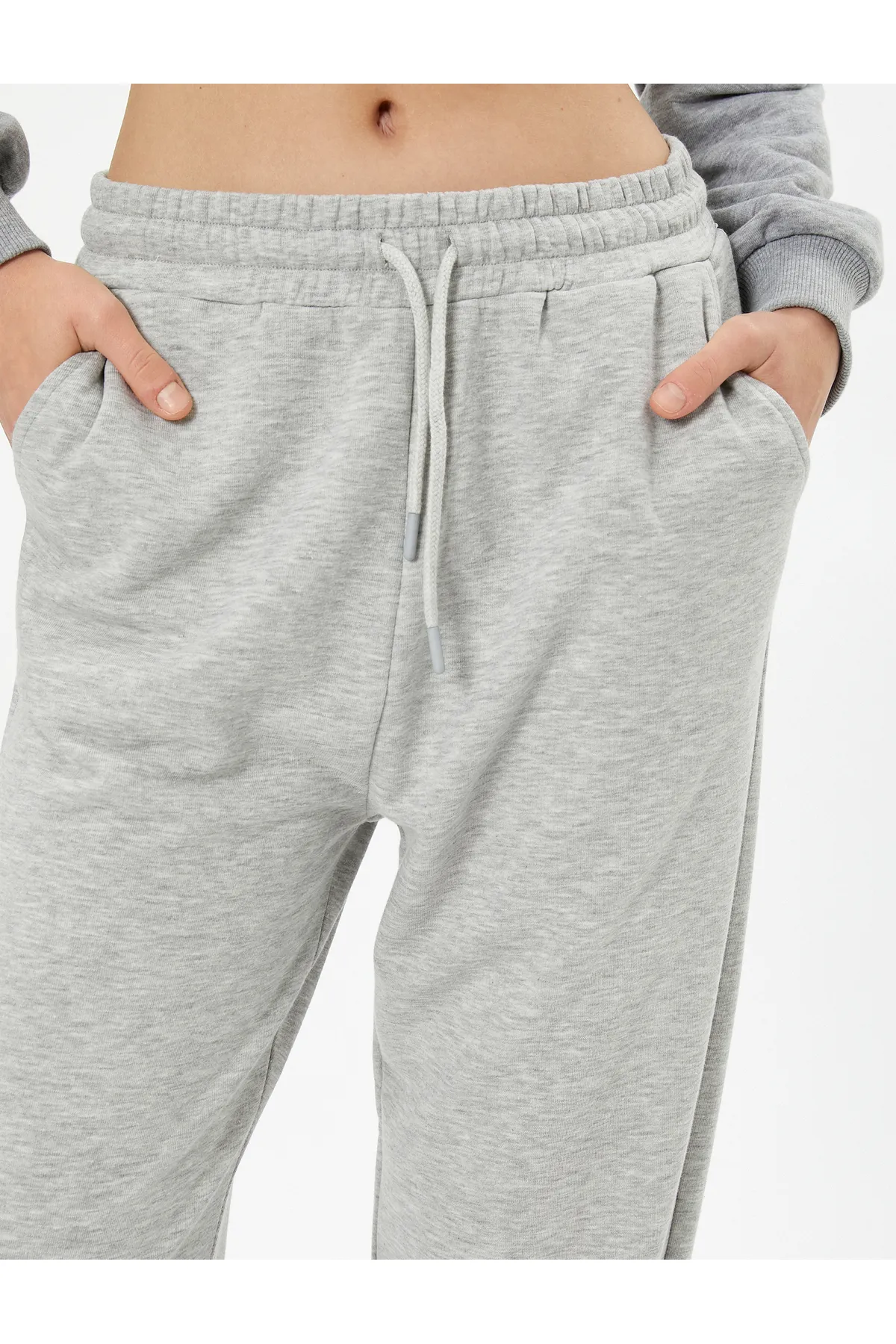 Koton  Jogger-Jogginghose aus Baumwolle mit Bindegürtel