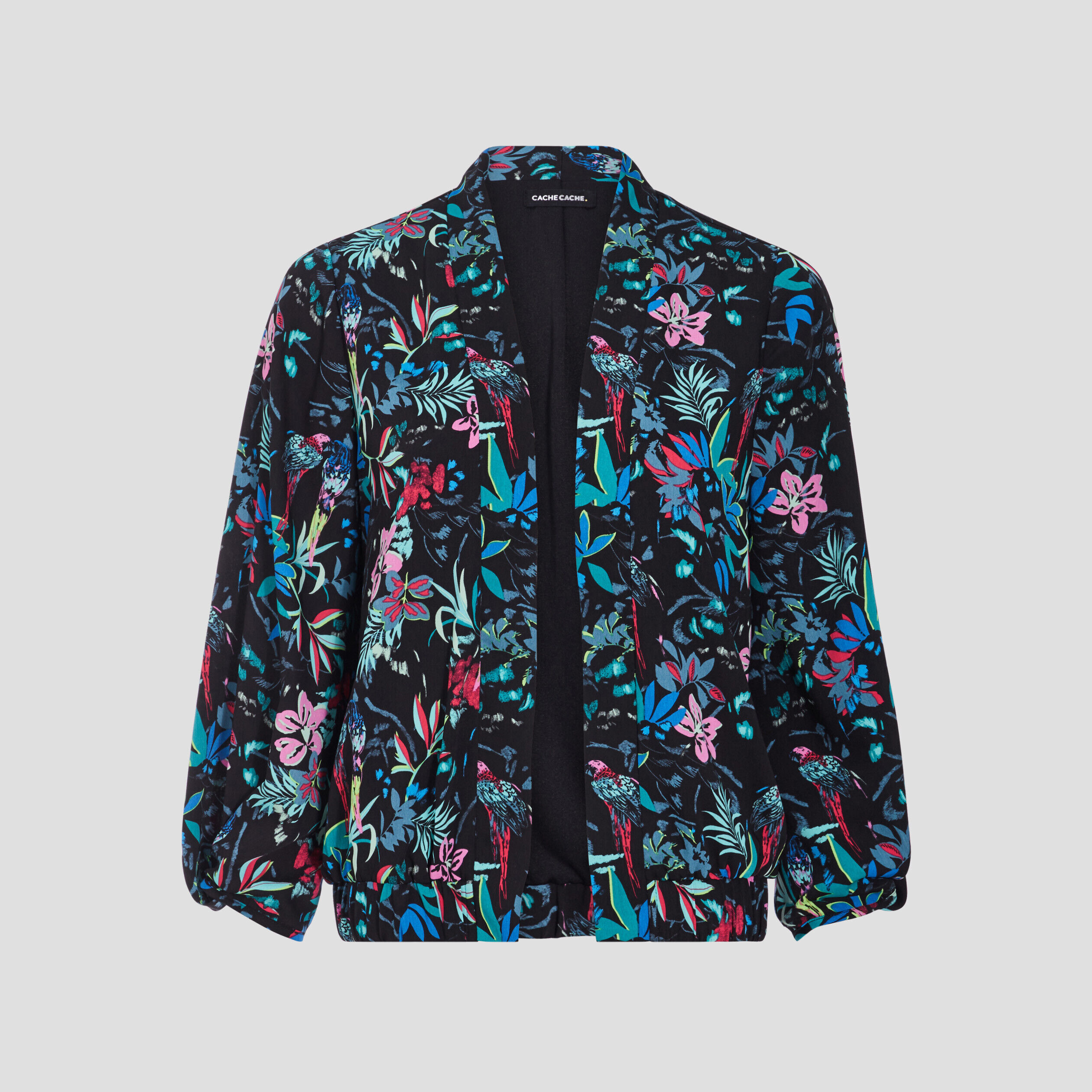 Veste manches 3/4 noir femme | Cache Cache