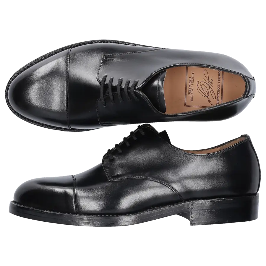 Heinrich Dinkelacker - Businessschuhe Derby 6022 1045 Kalbsleder - schwarz