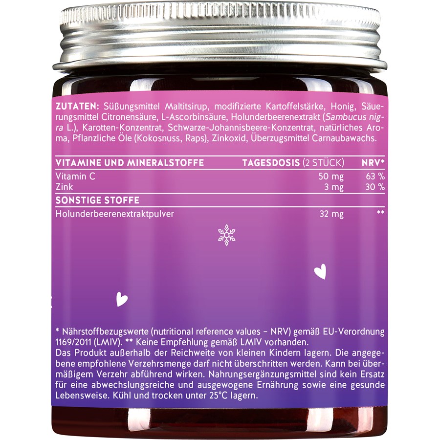 Holunderbeere. Vitamin C & Zink It's Beary Cold Vitamin