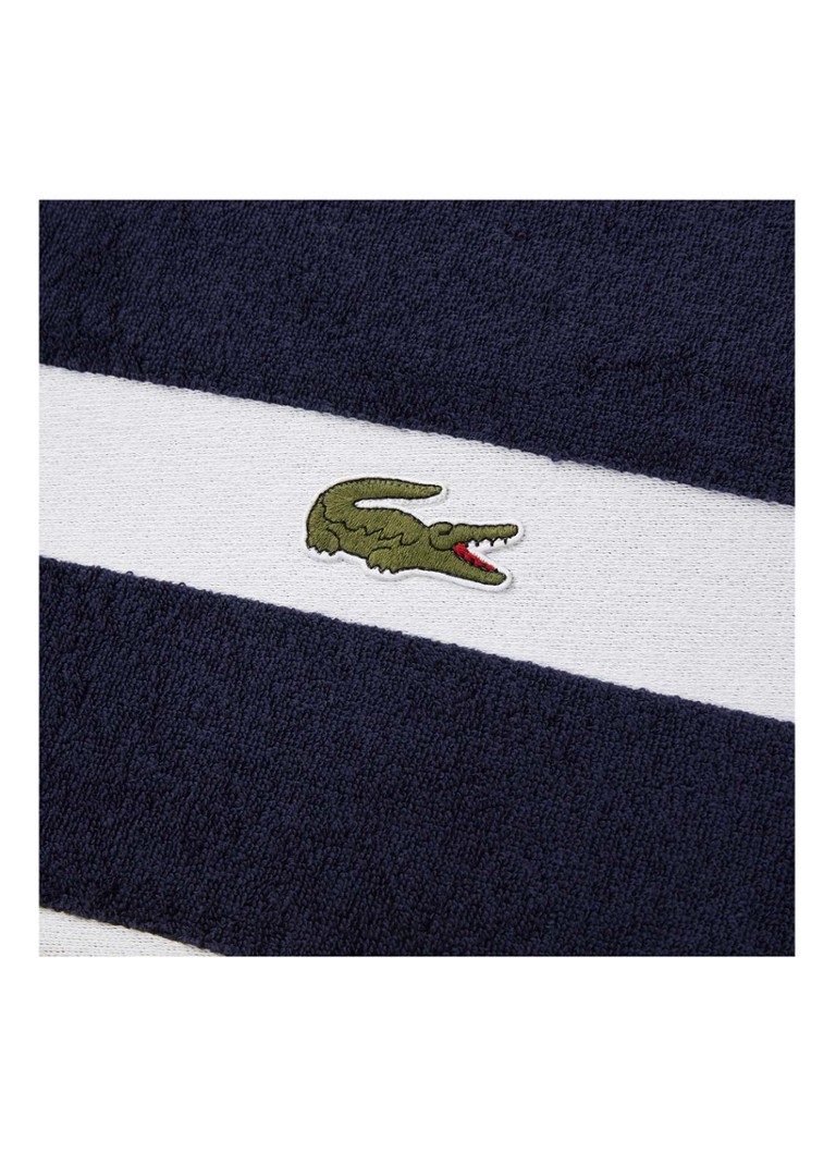 Prosop de baie Lacoste bleumarin din bumbac organic - 90 x 150 cm