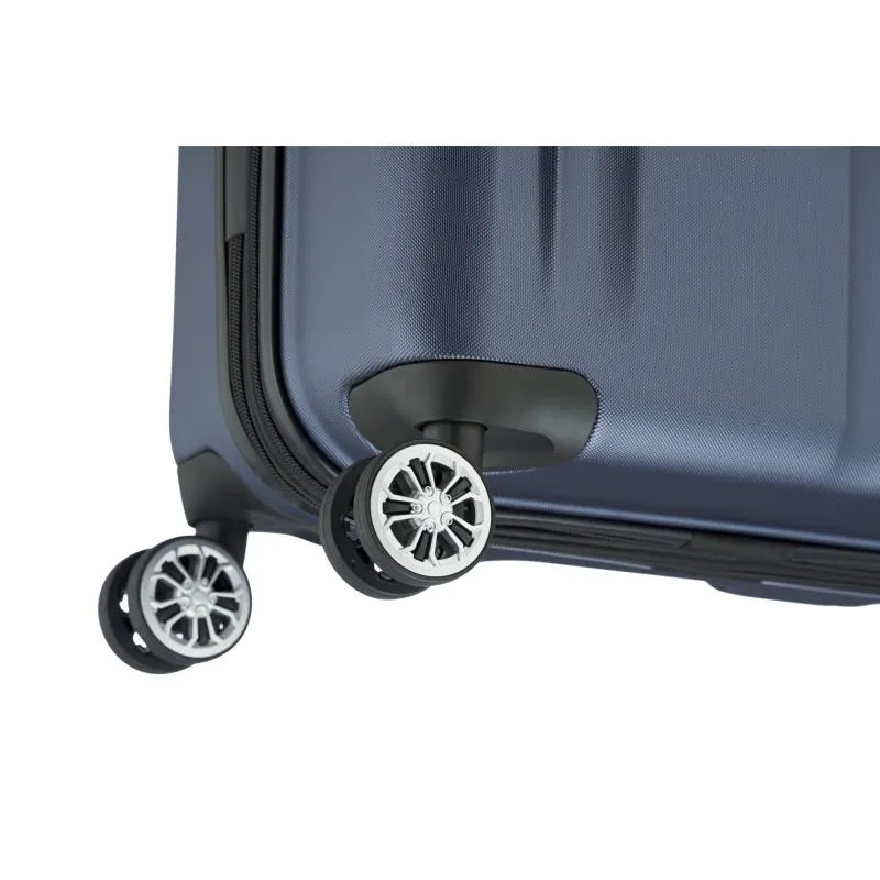 Travelite CITY Trolley S (55cm) mit 4 Rollen (erweiterbar) - Marine