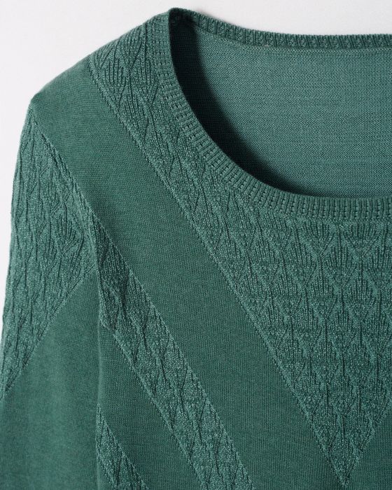 Pull maille fantaisie chaud Thermolactyl