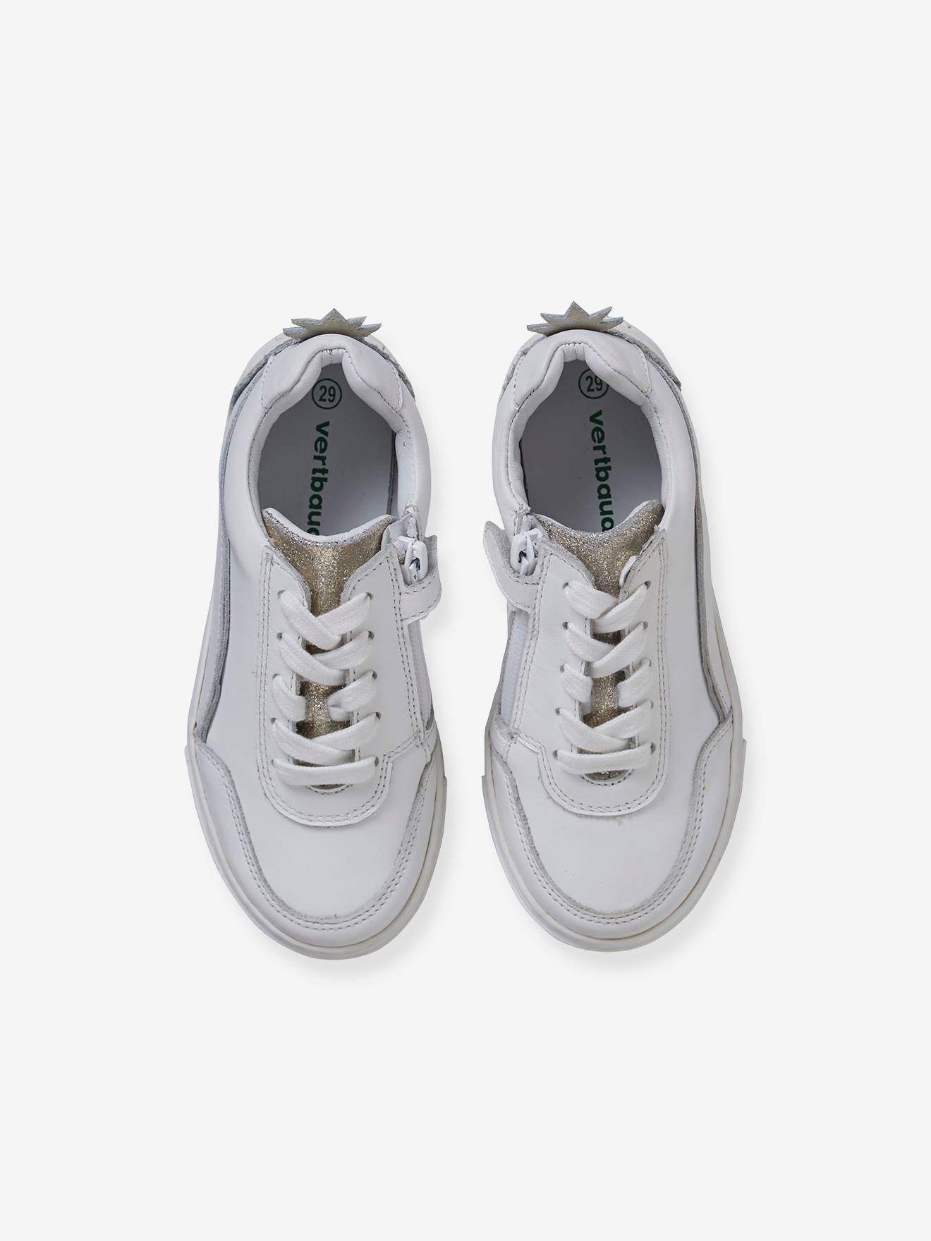 Vertbaudet Mädchen Sneakers, Ananas - weiß