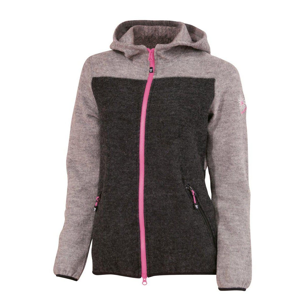 Ivanhoe Zoya Hood Grey Wolle Damen Jacke