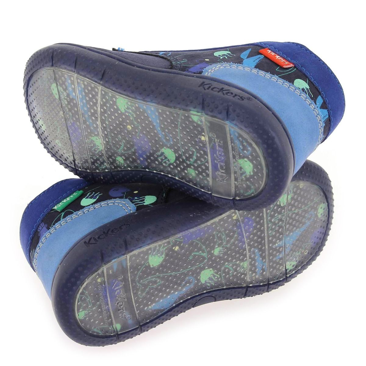 Kickers  KICKBONZIP AQUATIC - Marine Bleu Roi