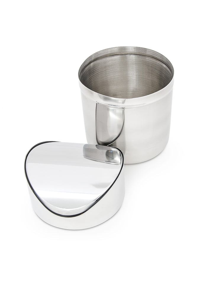relaxdays Tischabfallbehälter in Silber - (H)15,5 x Ø12 cm günstig kaufen onesize