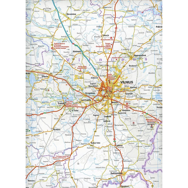Reise Know-How Landkarte Litauen und Kaliningrad 1 : 325.000 - Straßenkarte