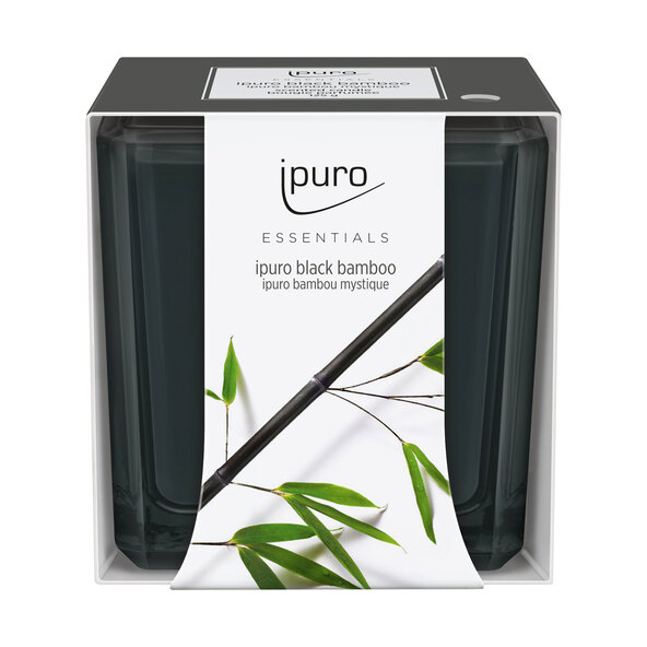 Duftkerze ESSENTIALS black bamboo, 6er Set