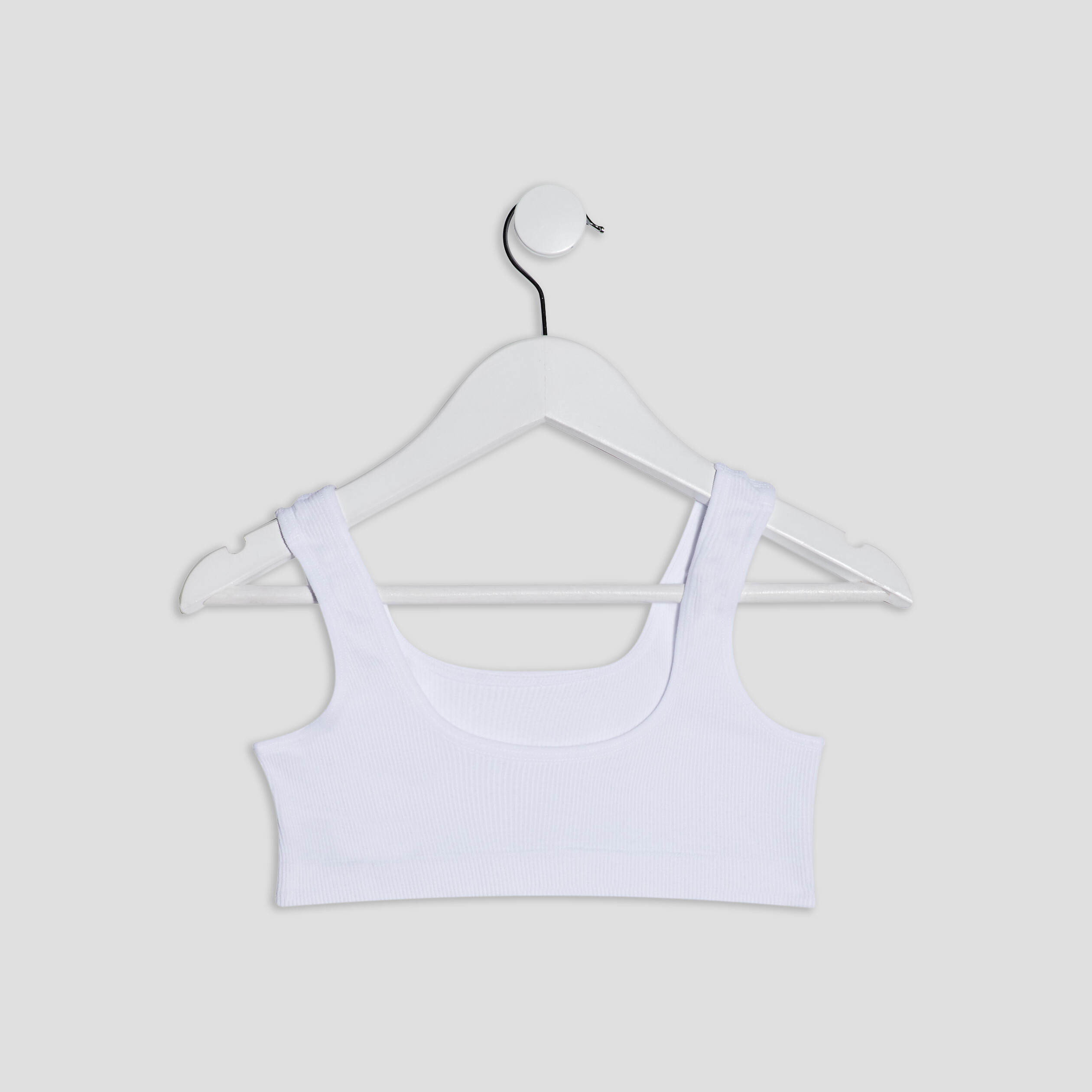 Lot 2 brassières bretelles larges blanc fille | La Halle
