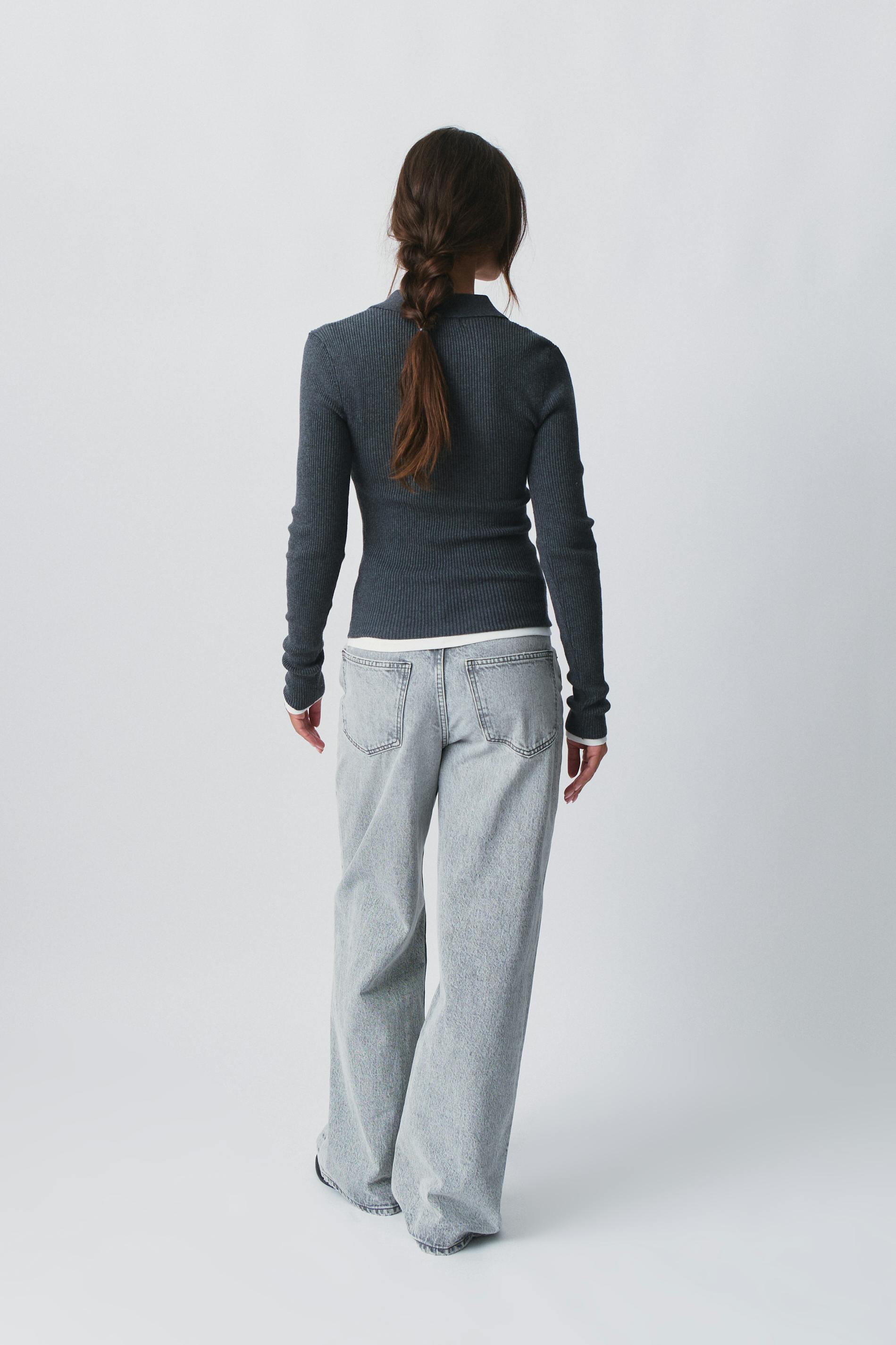 Knitted rib top