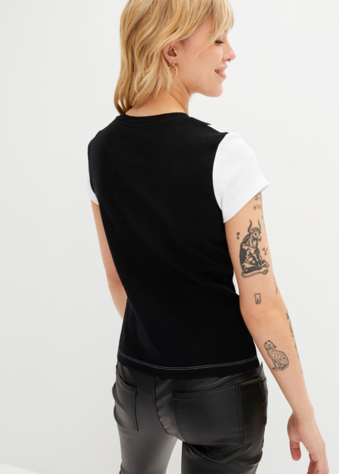 Shirt mit Colorblocking aus Bio-Baumwolle