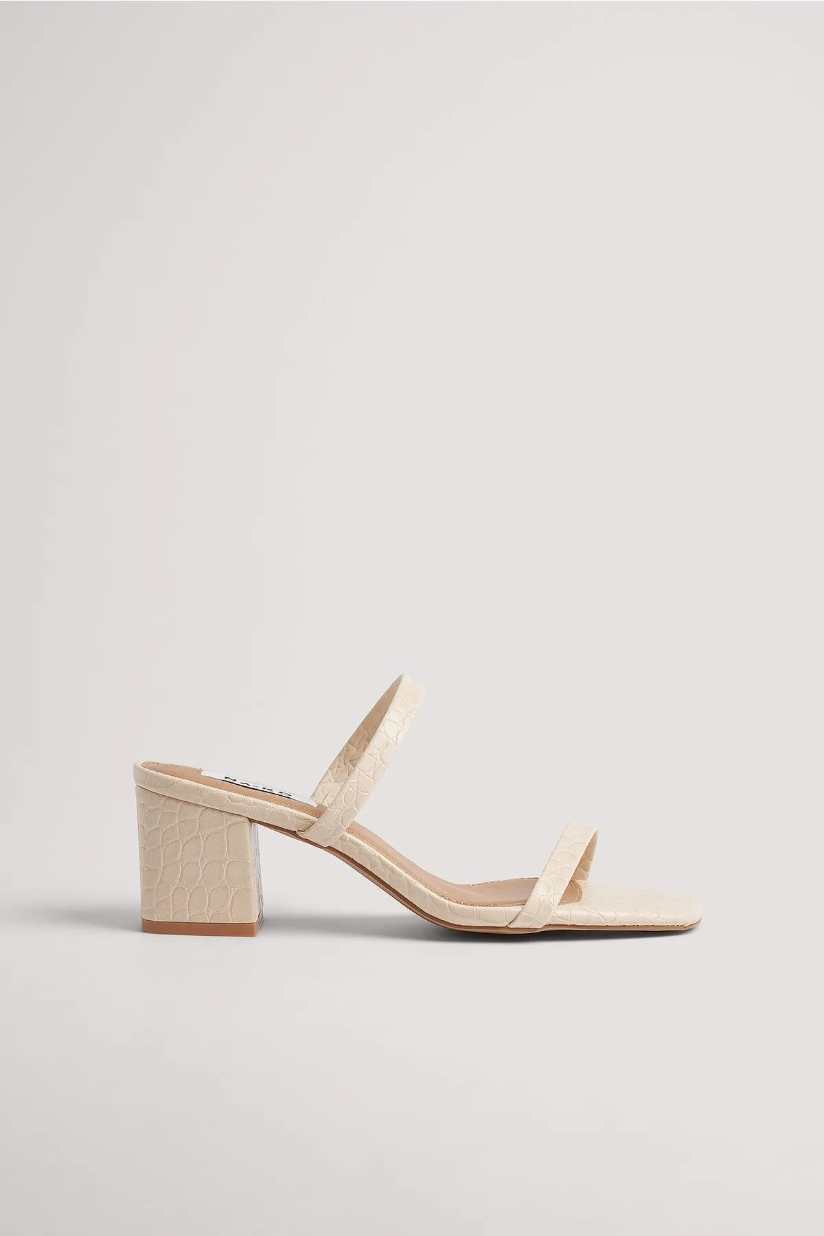 NA-KD  Sandalette - Beige - Pfennigabsatz/Stiletto