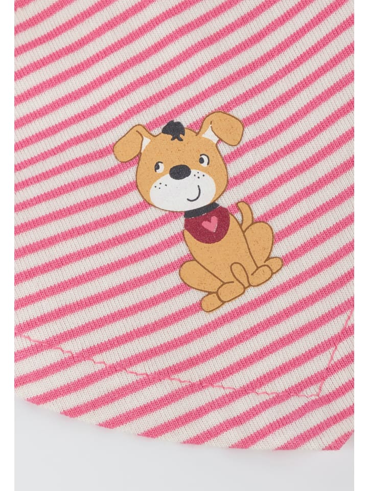 Sigikid Kopftuchmütze Funny Dog in Rosa/Weiß günstig kaufen
