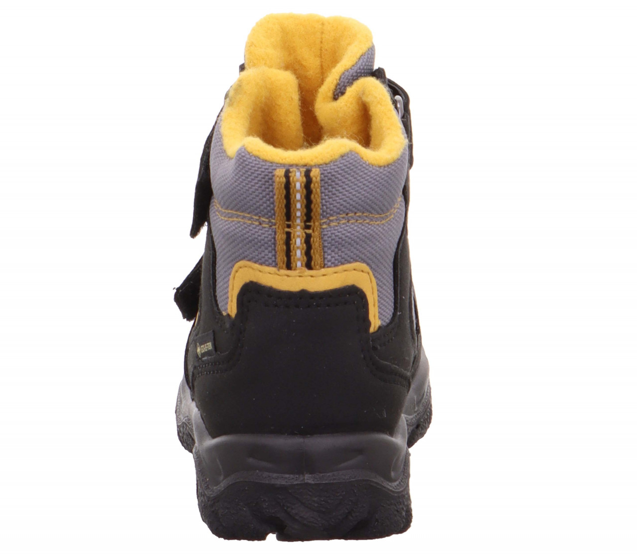 HUSKY1 - Schwarz/Gelb Boots mit Klettverschluss