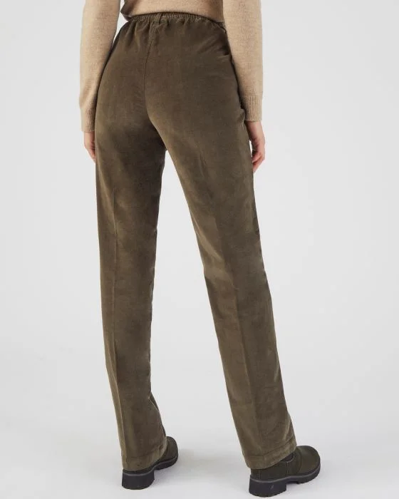 Pantalon enfilable velours