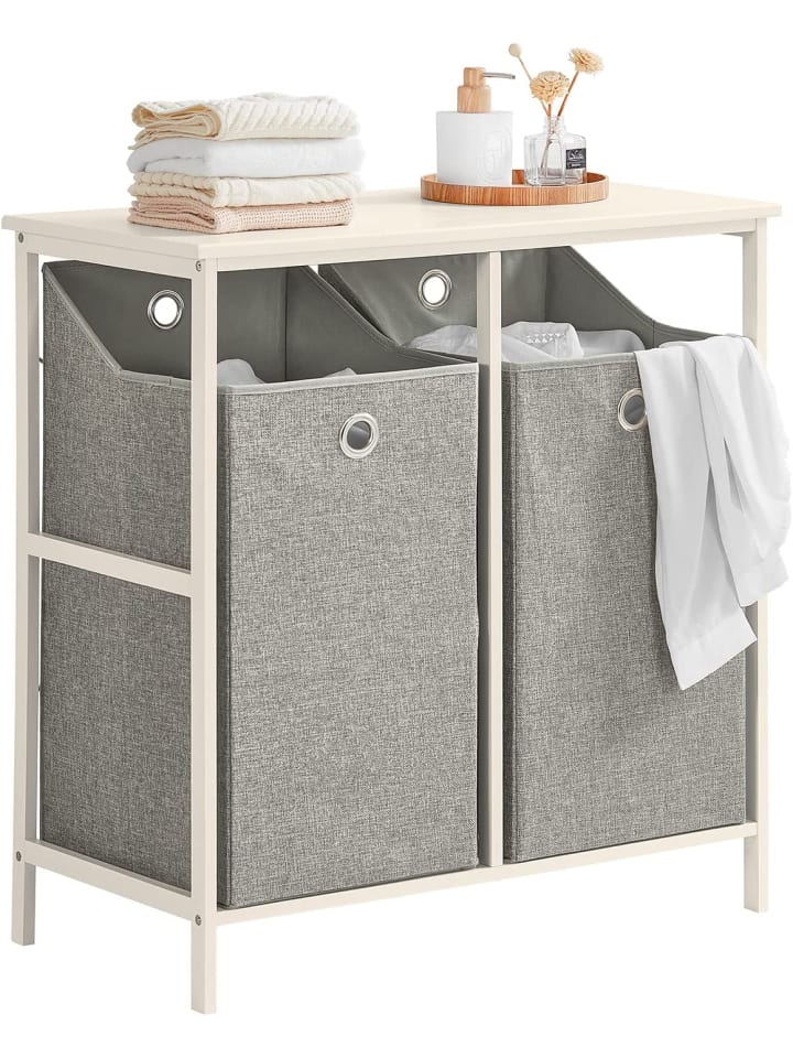 SoBuy Wäscheschrank in Weiß - (B)77 x (H)80 x (T)38cm günstig kaufen onesize