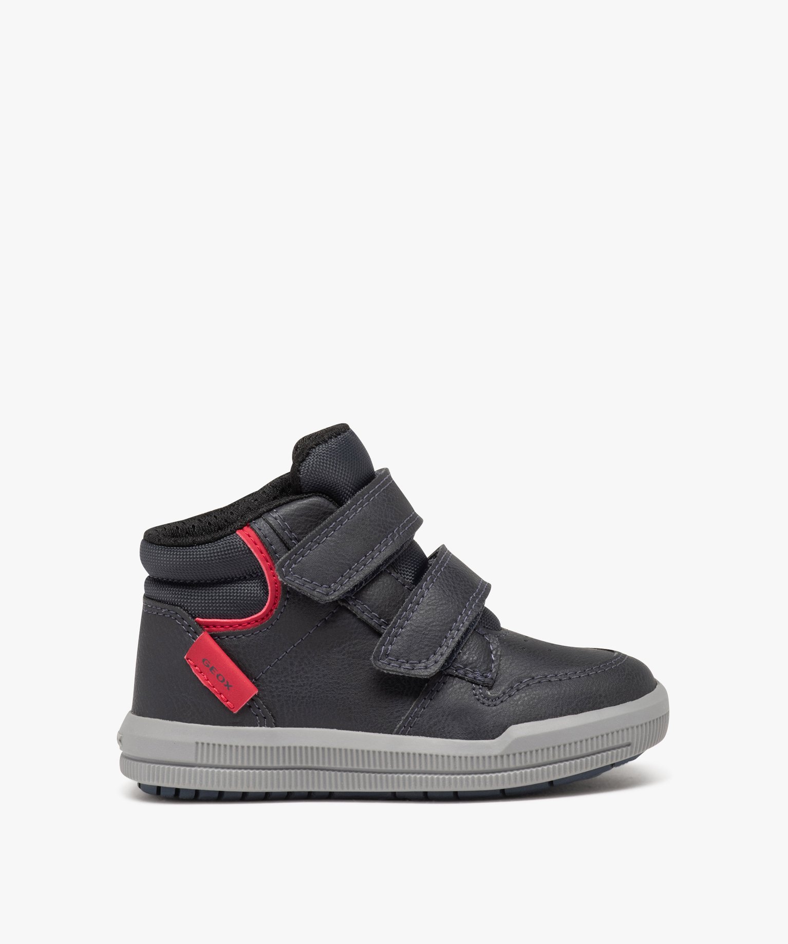 Baskets Garçon mid-cut unies à double scratch - Geox marine | GEMO